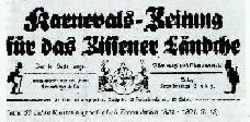 Exemplar der Karnevalszeitung für das "Zissener Ländche" aus den Jahren 1924 / 1925